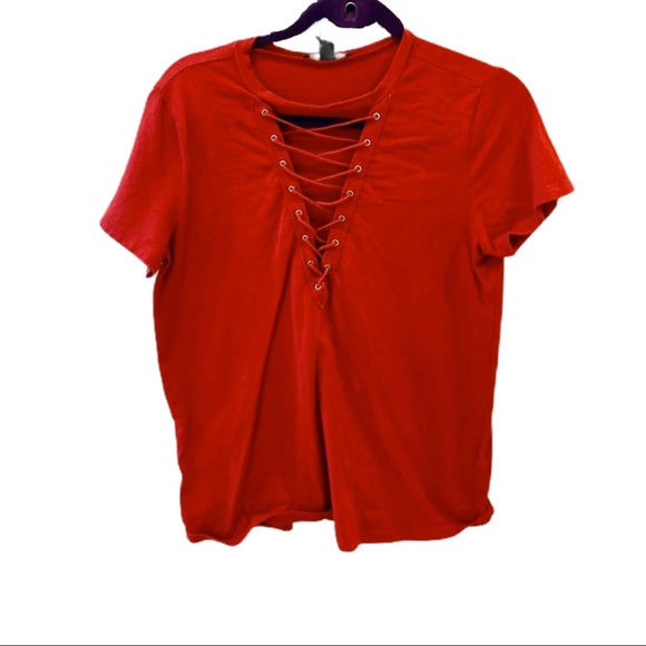 Forever 21 Tops - Forever 21 Laceup Shirt